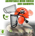 Chainsaw Helmet With Mesh Face Shield And Ear Muffs Forestry Safety Helmet