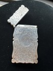 1902 Antique Sterling Silver Calling Card Case 44 G Walker   Hall Sheffield