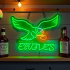 Philadelphia Eagles Vivid Led Neon Sign With Dimmer Usb Powered Adjustable