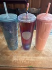 Lot Of Three Starbucks Tumblers