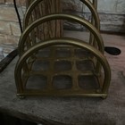 Vintage Brass Mail Letter Holder Desk Organizer 7  Arch Design Art Deco