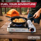 New Grill Boss 90057gb Silver Dual Fuel Butane   Propane Portable Outdoor Stove