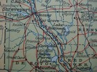 1930 National Geographic Road Map Louisiana New Orleans Ferry Old Spanish Trail