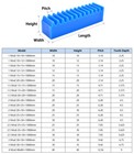 1 1 5 2 2 5 3 4 Modul Nylon Spur Gear Racks For Cnc Linear Motion Long 1000mm
