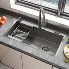 Silver Kitchen Sink Stainless Steel Drop In Sinks Topmount 28 30 32  Single Bowl