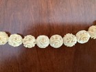 Antique 30  Graduated Carved Bead Necklace