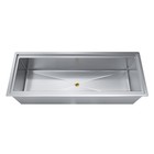 Amgood 18 In  X 48 In  Stainless Steel Drop-in Ice Bin With Sliding Lid