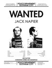 1989 Batman Jack Napier Wanted Poster Joker Jack Nicholson    clearance Item    