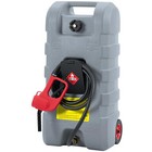     15 Gal Gas Can Diesel Tank With 10 Ft Delivery Hose   Manual Fuel Transfer Pum