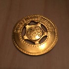 Custom Gold Metal Typer Identification Good Luck Medal Token Coin Vintage