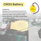 10 Pack Cmos Battery Cr2032 3v Lithium Battery With 2 Pin 2 Wire Cable And Molex