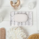Luxury Marble Soap Dish Tray rectangle Stone Marble Soap Carrara White