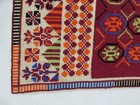 Vintage Ukrainian Hand Embroidered Folk Art Fringed Panel 42x27cm