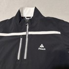 Footjoy Dryjoys Tour Xp Mens L Black White 1 4 Zip Short Sleeve Rain Wind Jacket