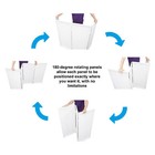 Rockville Rfssw White Dj Event Facade 80  X 44  Steel Frame Booth bag scrim