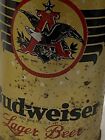 1st Budweiser Flat Top Steel Beer Can - Gold Anheuser-busch  St Louis  Mo  bw402