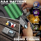 Emergency Weather Radio 5000mah With Solar Hand Crank  Men Dad Husband Cool Gadg