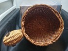 Vtg Nib Wicker Turtle Menagerie Woven Basket Planter Garden Decor 