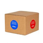 100 Pcs 3   3-color Small Business Glossy Ebay Sticker Package Label