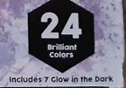 24 Colors New Fabric Paint   Glow In The Dark 3d Neon Pearl   Glitter Brand New
