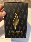 Luminara 3 5  X 5  Candle Unscented  Pillar  Real Flame Effect Ivory
