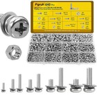 640pcs Phillips Pan Head Machine Screws Assorted Kit