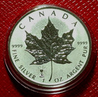 2018 Canada   Edison Bulb Privy   Rev Proof Coin  5 1 Oz  9999 Silver Maple Leaf
