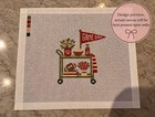 Football Bar Cart Needlepoint Canvas Game Day 18 Mesh