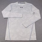 Under Armour Coldgear Compression Shirt Mens Large White Camo Long Sleeve