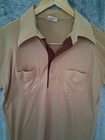 Vintage 70s Sears Kings Road Knit Two Tone Polo Shirt Men  Large