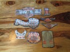 Vintage Harley Davidson Lot Of 8 Sew iron On Embroidered Patches  used Sewn On 