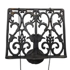 Vtg Cast Iron Metal Cookbook Book Bible Stand Recipe Holder Stand Kitchen Decor 