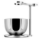 Luxury Shaving Organizer Stand   Bowl Set - 3-layer Stainless Steel  Keeps Tools