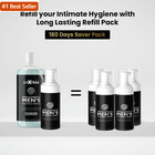 Skin Elements Men s Intimate Wash Jumbo Pack   With Refill   For 180 Days   14 2