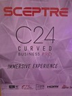 Sceptre C24 Curved Business Pro Led Monitor 1920x1080 Hdmi Vga 75hz New