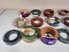 Lot Unfinished Wood Resin Bracelet Blank Bangle Wood Turning Woodworking Crafts