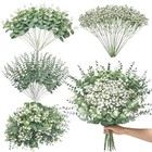  100 Pcs Mixed Artificial Eucalyptus Stems babys Breath Artificial 100pcs