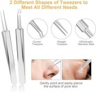 Acne Needle Blackhead Remover - Pimple   Comedone Extractor Tool Kit With Tweeze