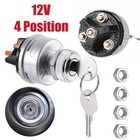 2 Pack Ignition Switch With Key  4 Position Universal Key Ignition Switch 12v 