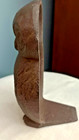 Vintage Cast Iron Brown Owl Doorstop Bookend 6 75  Tall Rustic Bird Decor