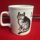 Vintage Kliban Cat Mug   Kliban  love A Cat Mug    Made In England   Kiln Craft