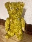 Antique Vintage Steiff  Yellow Mohair Teddy Bear 14    Jointed Button Eyes No Tags