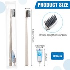 100 Sets Disposable Toothbrushes With Toothpaste Bulk Individually Wrapped Tr   