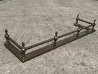 Antique Vintage Victorian Brass Fire Fender Fireplace Surround Rail Guard