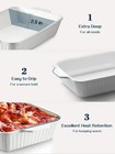Casserole Dish 9x13 Ceramic Baking Large Lasagna Pan Deep For Oven 4 2 Quarts