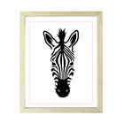 Designs Bylita Zebra Outlined Version  Wall Print Animals Art   Family Presents