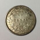 1858 Canada Provincial 20 Cents Victoria Sterling Silver Mid Grade Light Marks