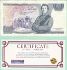 England  great Britain  5 Pounds 1988-91 Circ Banknote Ungraded Coa Km-378f