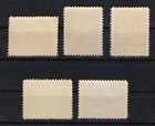 Czechoslovakia Mnh 1945 Mi 455-459 Sc 288-292 National Uprising At Ww2   