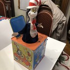 Vintage 1970 Mattel Jack-in-the-box Cat In The Hat Dr  Seuss Works Toy Music Box